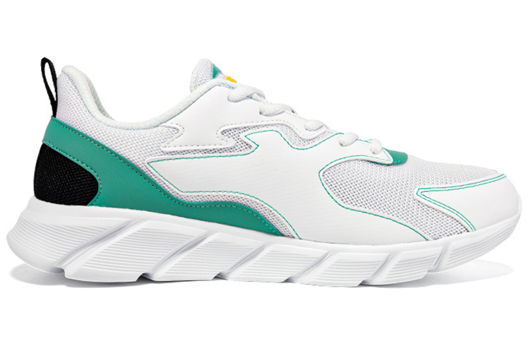 Erke Abrasion Resistant, Breathable, Lightweight Low top Running Shoes Men’s White Green