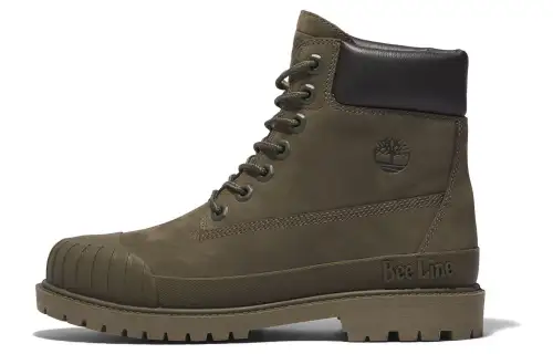 Bee Line x Timberland PREMIUM 6 Inch Leather Abrasion Resistant Cushioning Crew Outdoor Boots Women's Green