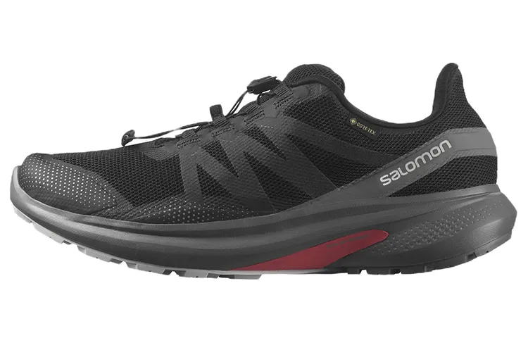 SALOMON Fabric Abrasion Resistant Abrasion Resistant Low top Running Shoes Men's Black