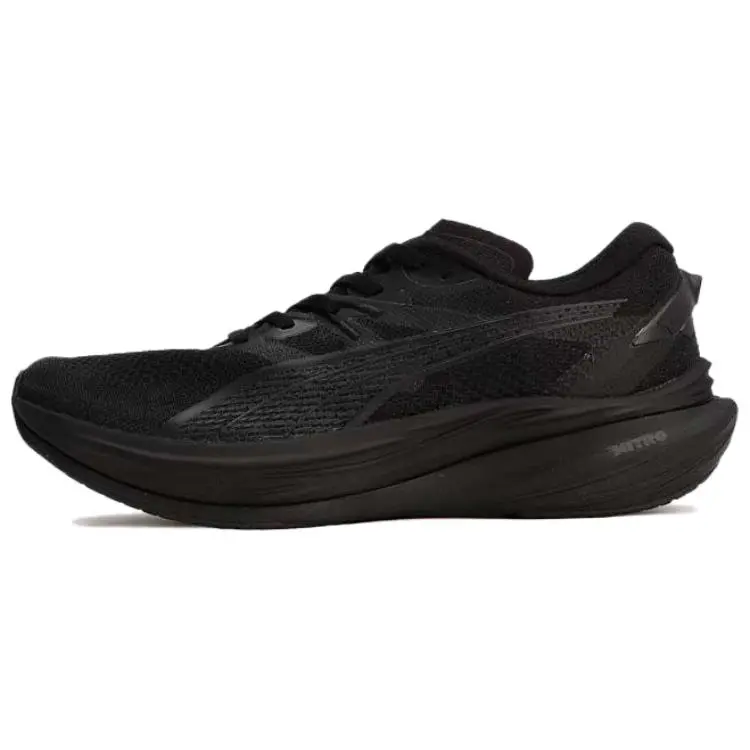 PUMA Deviate NITRO 3 Slip Resistant Abrasion Resistant Low top Marathon Training Race Running Shoes Men's Black