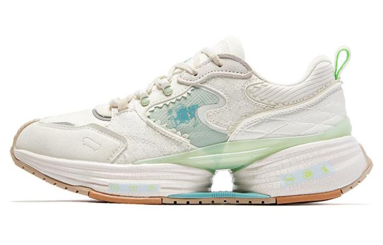Shaanxi History Museum x Jordan Shaanbo Comfortable and versatile non-slip and wear-resistant low-top running shoes for women, white and green