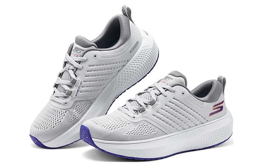 Skechers Abrasion Resistant Waterproof And Breathable Low top Running Shoes Women’s White Blue