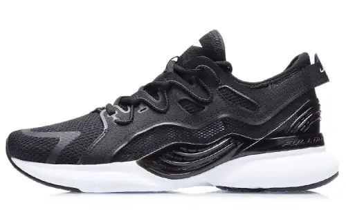 Li Ning Cushioning Support Low top Running Shoes Unisex Black
