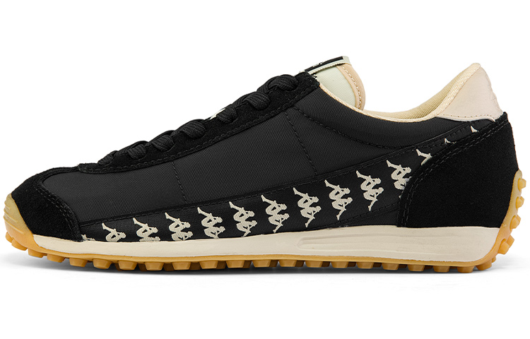 Kappa Fabric Coverage Low top Casual Running Shoes Unisex Black