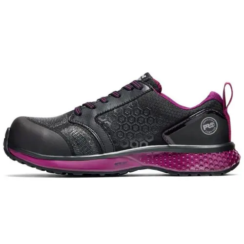 Timberland Top Grain Cow Leather Abrasion Resistant Thermal Low top Outdoor Shoes Women's Black Purple