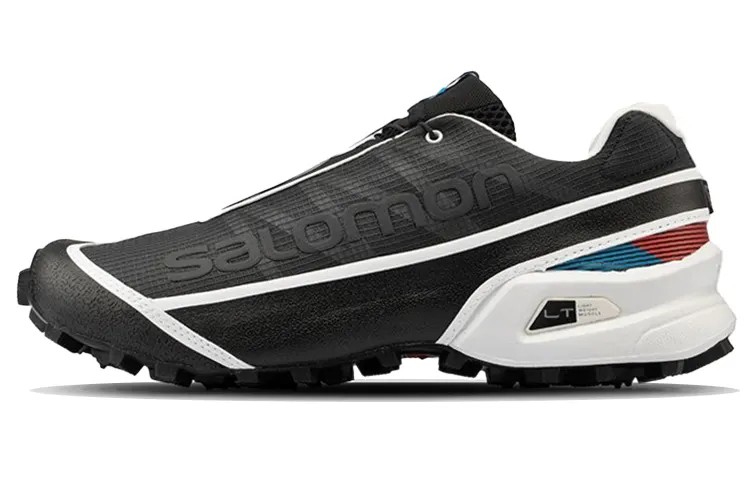 SALOMON Slip Resistant, Abrasion Resistant, Breathable Low top Running Shoes Men's Black