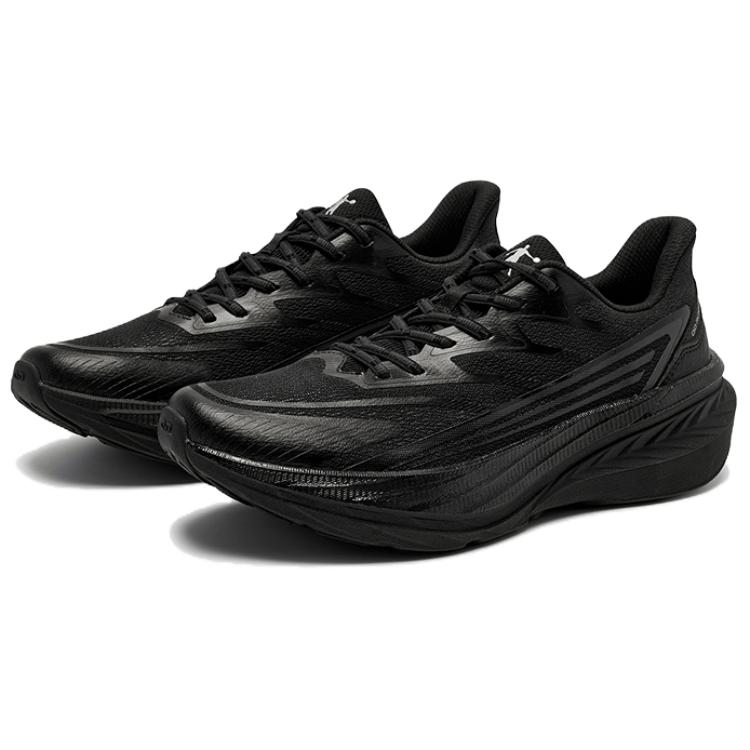QIAODAN Cushioning Lightweight Cushioning Lightweight Low top Casual Running Shoes Men’s Black
