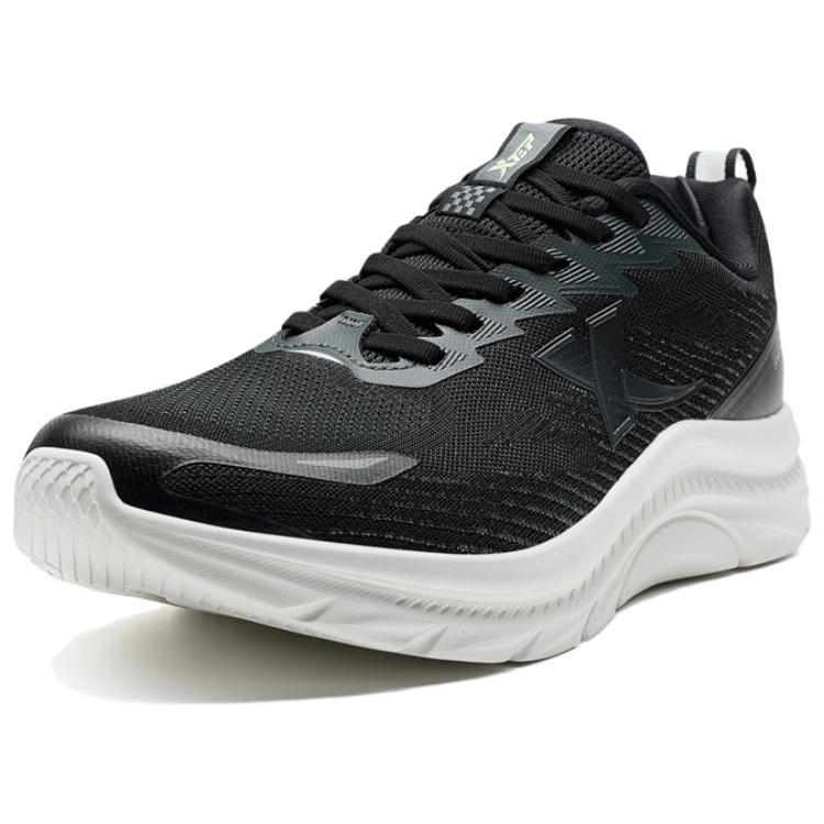 XTEP Coverage Slip Resistant Low top Casual Running Shoes Men’s Black White