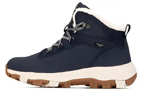 Jack Wolfskin leather velvet non-slip wear-resistant warm high-top outdoor functional shoes women's style