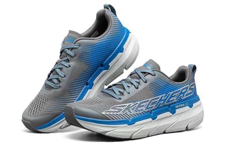 Skechers Max Cushioning Premier Sports Low top Running Shoes Men’s Lime Gray