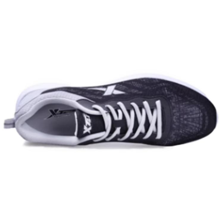 XTEP Cushioning Slip Resistant Abrasion Resistant Breathable Lightweight Low top Running Shoes Men’s Black Gray