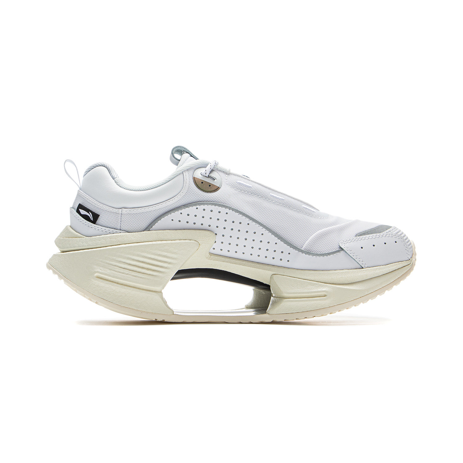 Li Ning Cushioning Rebound Low top Running Shoes Men’s Standard White