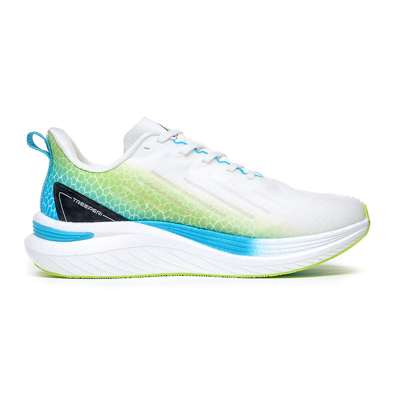 TREEPERI Running Shoes Unisex Low Top Cyan, Orange