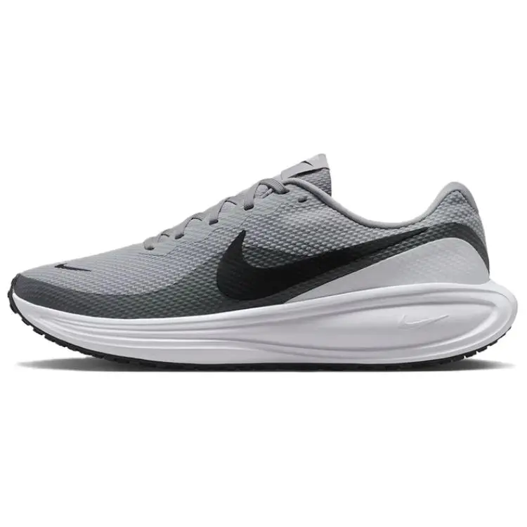 Nike REVOLUTION 8 Breathable Low top Long Distance Running Sprint Running Shoes Men's Smoke Gray