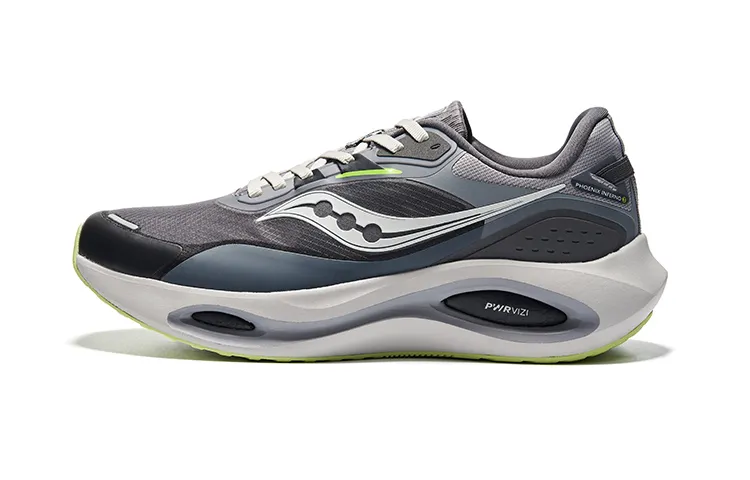 Saucony Phoenix Inferno Firebird 3 Breathable Support Low top Running Shoes Men's Black Gray