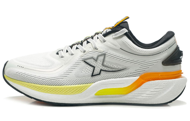 XTEP Cushioning Abrasion Resistant Breathable Running Shoes Men’s Sail White/Elegant Gray/Black