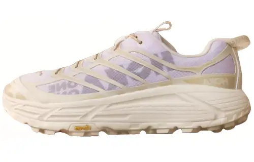 HOKA ONE ONE Mafate Three 2 Slip Resistant Low top Running Shoes Men's Beige Gray