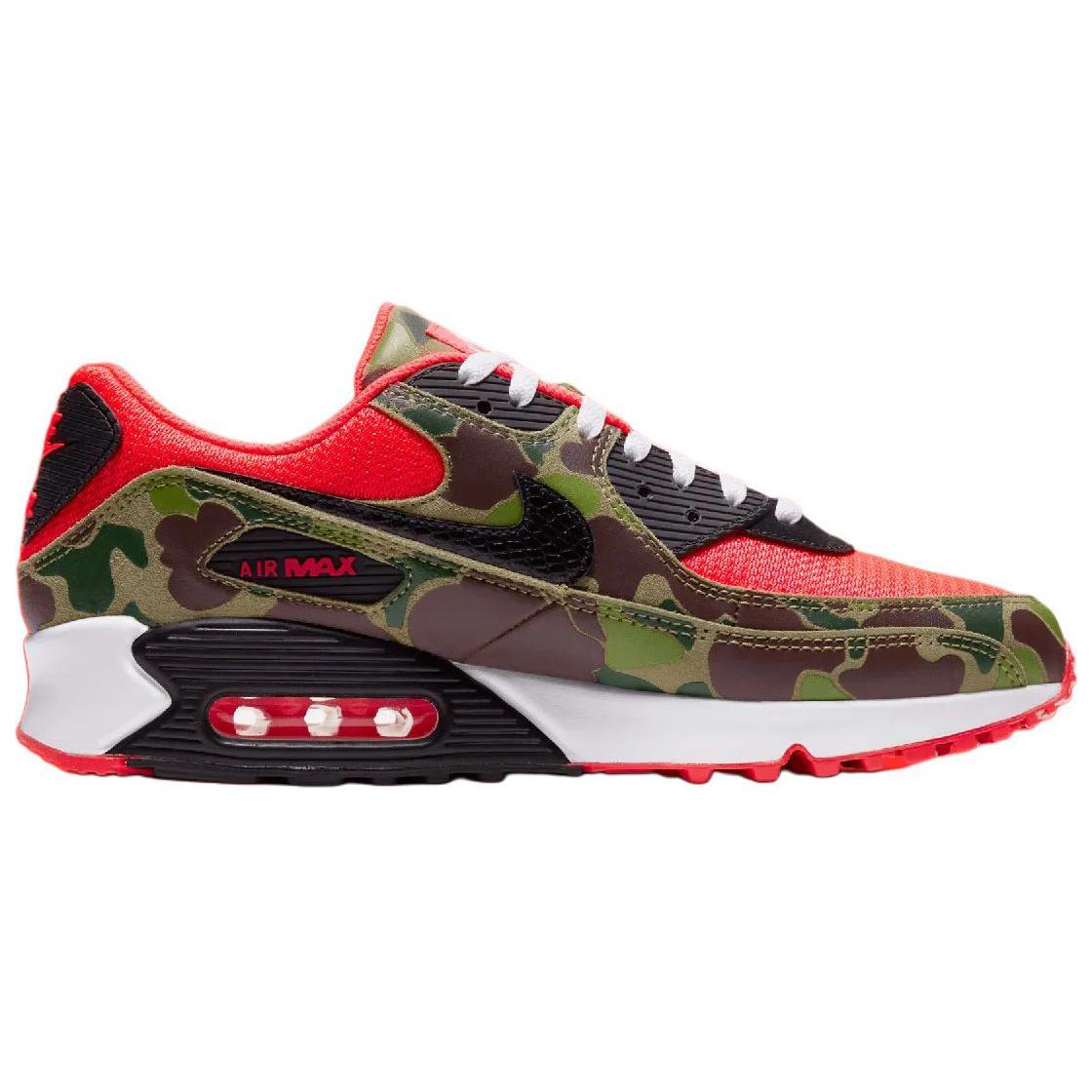 Nike Air Max 90 Low top Running Shoes Unisex Black Red 2024 Edition