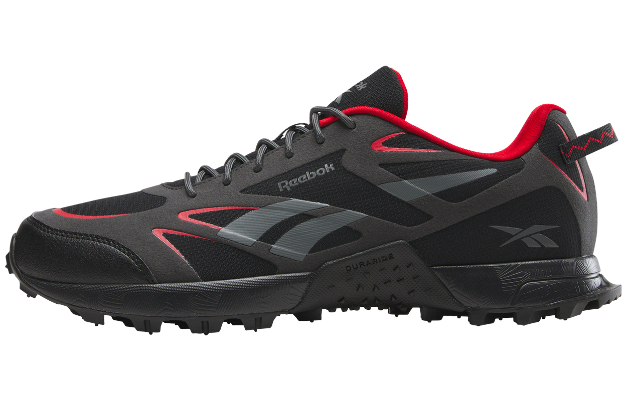 Reebok Slip Resistant Abrasion Resistant Low top Running Shoes Unisex Black/Red