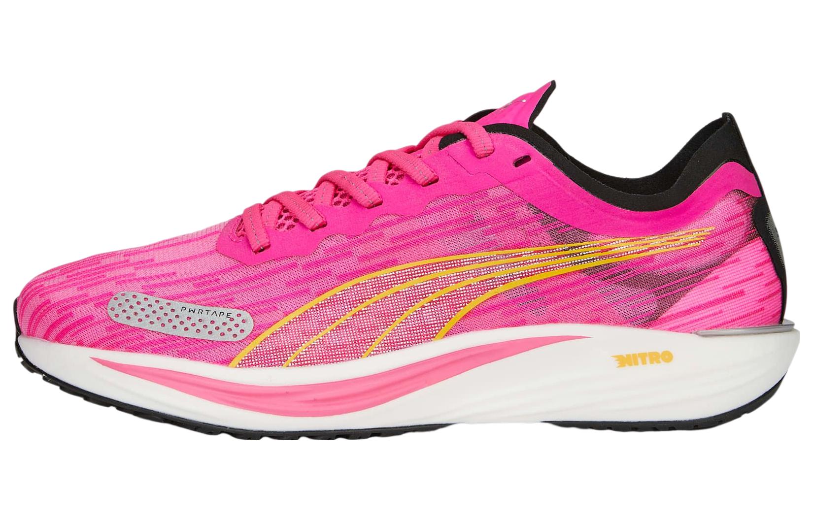 PUMA Liberate Nitro 2 Fabric Slip Resistant Abrasion Resistant Low top Running Shoes Women's Pink