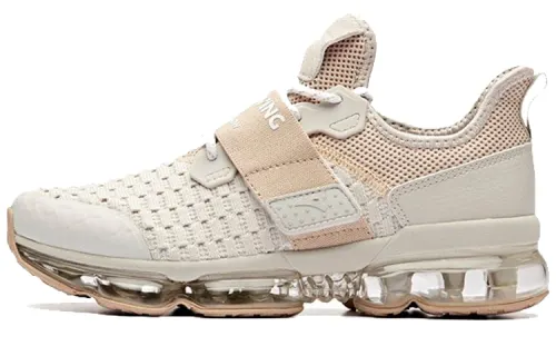 Anta SEEED Cushioning Abrasion Resistant Slip Resistant Breathable Rebound Low top Running Shoes Women's Linen Gray