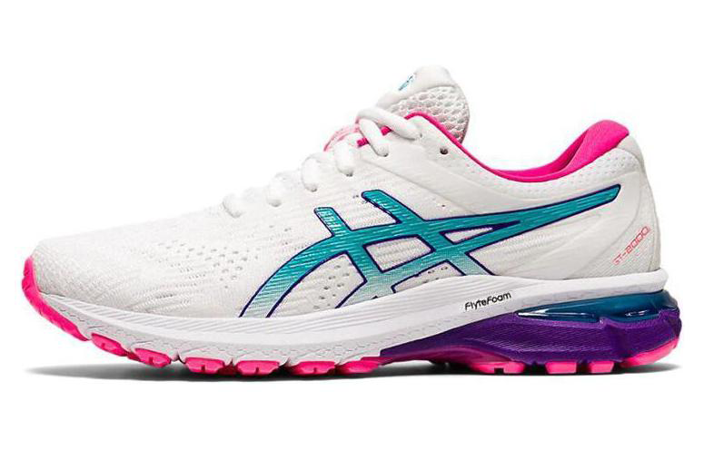 Женские кроссовки ASICS Asics GT-2000 8 (бело-фиолетовые)