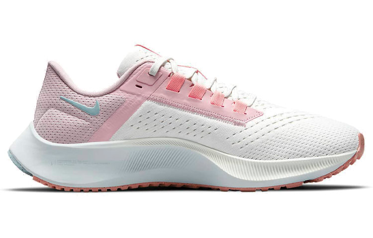 Женские кроссовки Nike Pegasus 38 (белый / розовый) — 帆白/海釉粉 — фото 2