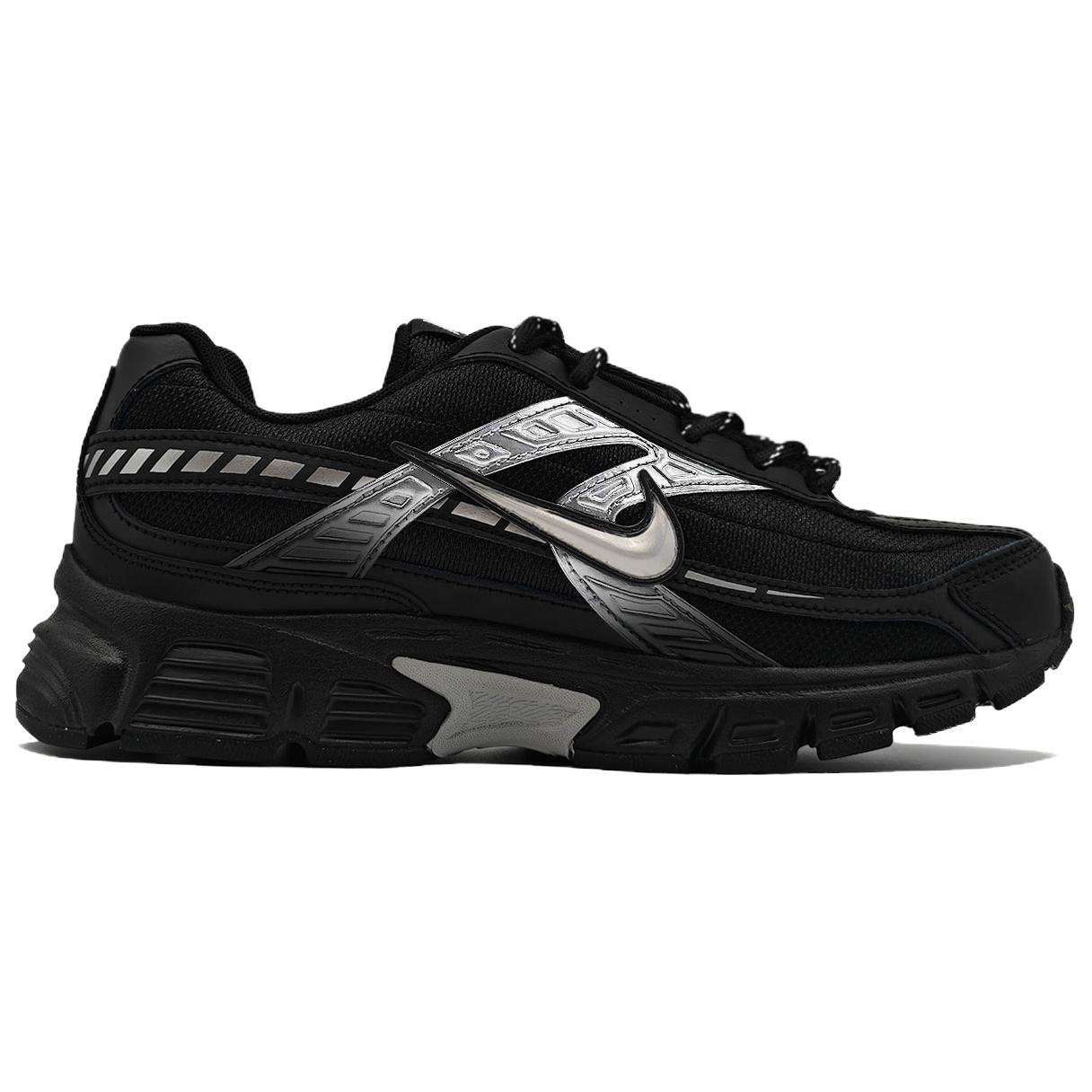Nike Initiator Cushioning Breathable Support Low top Running Shoes Men’s Silver Black