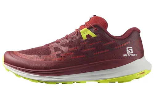 SALOMON Ultra Glide Comfortable Fabric Abrasion Resistant Breathable Low top Running Shoes Men's Red