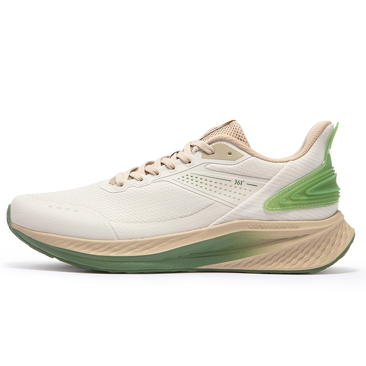361° Slip Resistant Abrasion Resistant Low top Running Shoes Men’s Beige Green