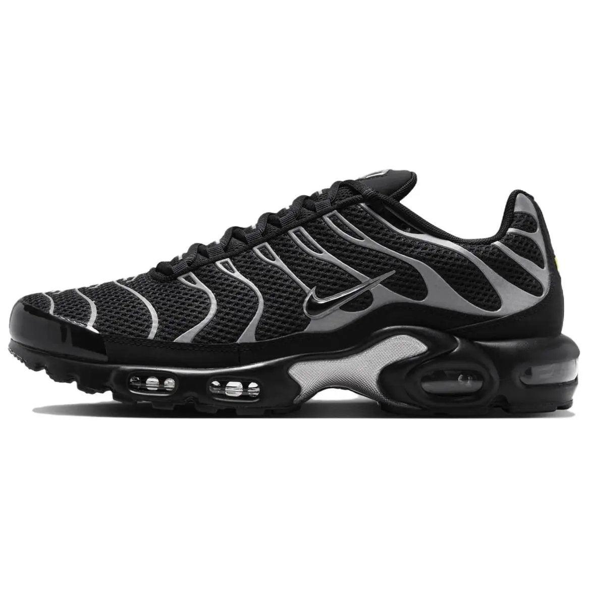 Nike Air Max Plus Premium Black Reflective Silver