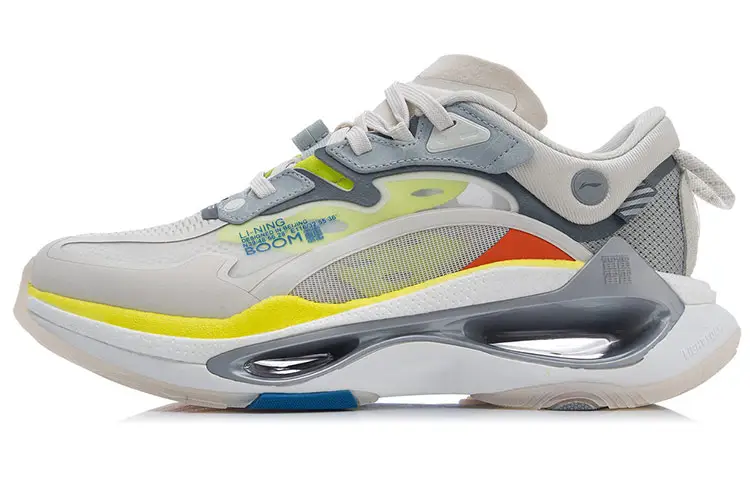 Li Ning Running Shoes Men's Low Top Gray/White