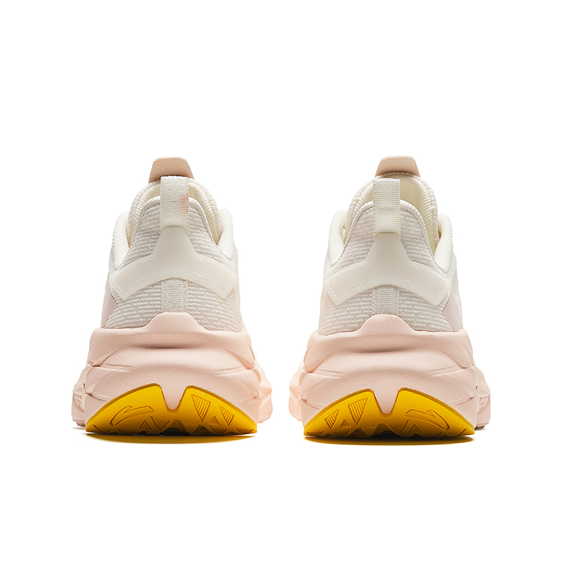 Anta Cushioning Slip Resistant Abrasion Resistant Low top Running Shoes Women’s White Pink