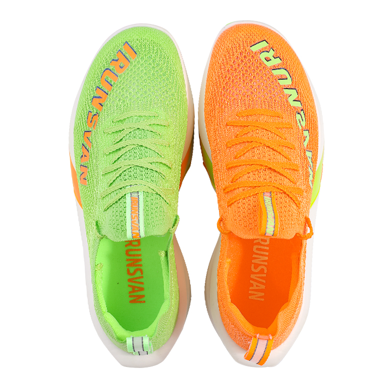 IRUNSVAN Running Shoes Unisex Mismatched Color Summer Warm Orange