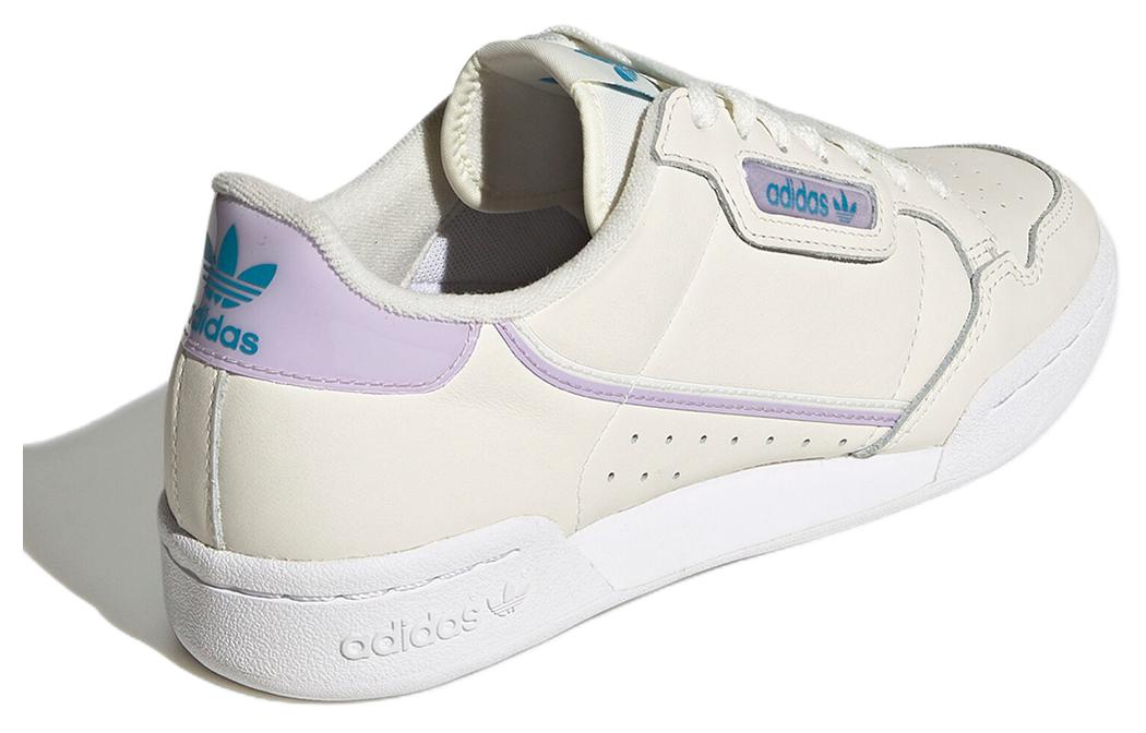 Adidas Originals Continental 80+1 Cushioning, Wear Resistant Low top Skateboard Shoes Women's Ecru