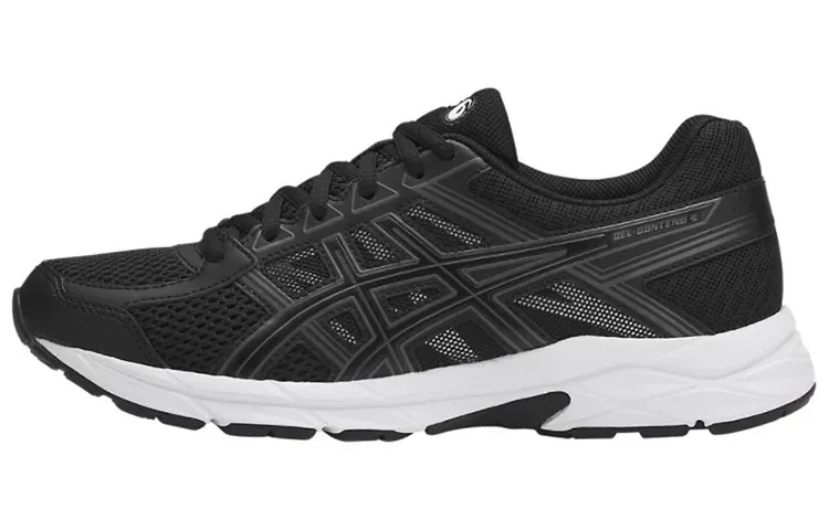 ASICS Gel Contend 4 Comfortable Abrasion Resistant Breathable Low top Running Shoes Women's Carbon Black D Width