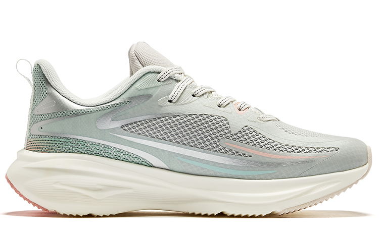 Erke Comfortable And Breathable Cushioning, Wear Resistant Low top Running Shoes Women’s White Green