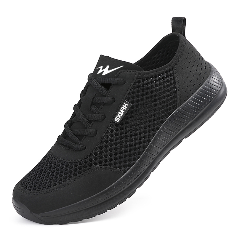 Binary Cushioning Slip Resistant Breathable Lightweight Rebound Low top Running Shoes Men’s Black Warrior
