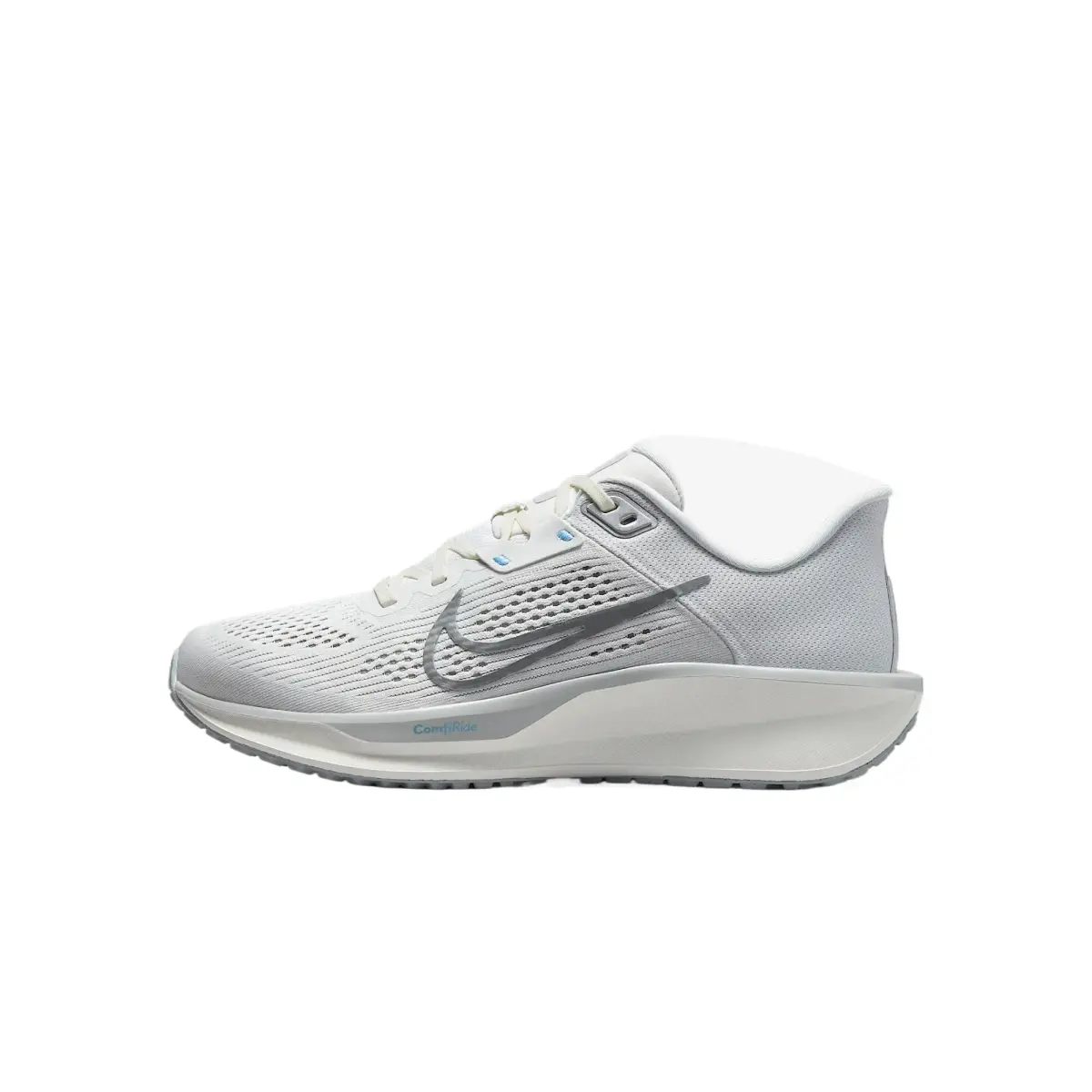 Nike Quest 6 Comfortable Low top Rubber/Foam Casual Training Running Shoes Women's White Gray