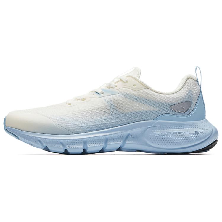 CHAOJIANTA Fabric Slip Resistant Abrasion Resistant Low top Casual Running Shoes Men’s White Blue