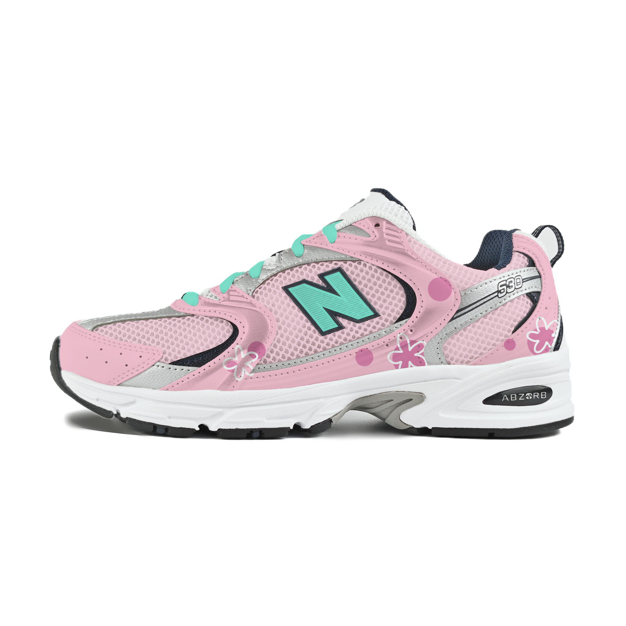 New Balance NB 530 Abrasion Resistant Low top Running Shoes Unisex Yellow Pink