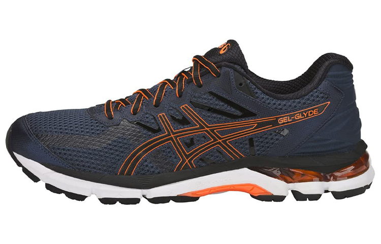 ASICS Gel Glyde Comfortable Abrasion Resistant Low top Running Shoes Men's Blue Yellow