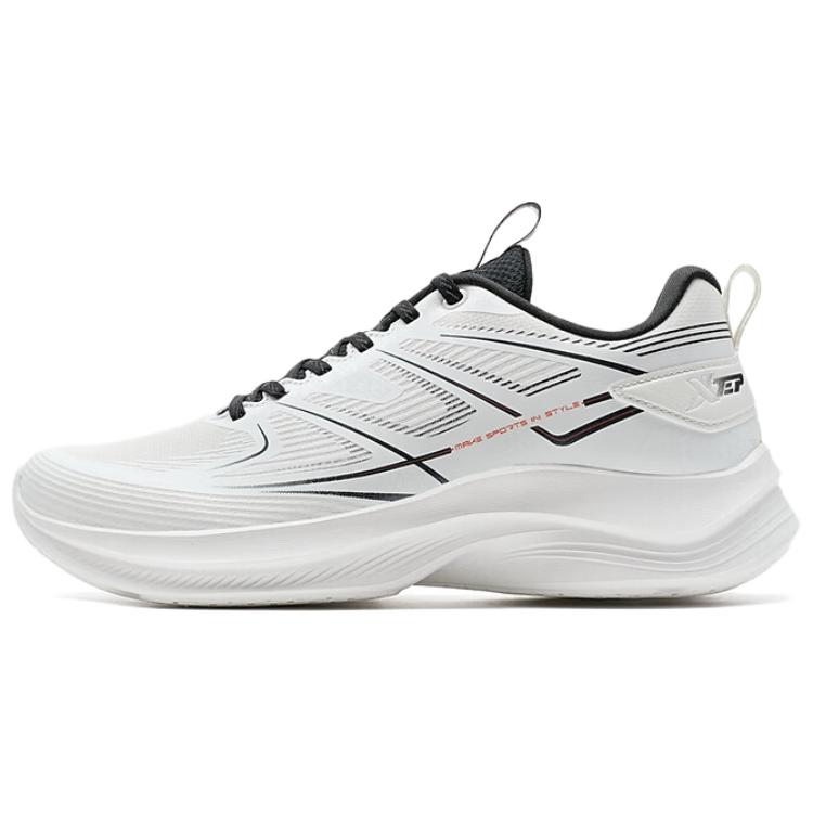 XTEP Cushioning Coverage Cushioning Coverage Low top Casual Running Shoes Men’s White Black