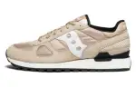 Saucony Shadow Original Cushioning Abrasion Resistant Breathable Low top Running Shoes Men's Beige