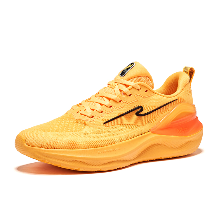 Erke Tianma 3.0 Cushioning Breathable Rebound Low top Training Sprint Running Shoes Men’s Fluorescent Sweet Orange