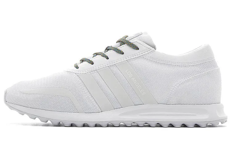 Adidas Originals Los Angeles Sports Fabric Abrasion Resistant Abrasion Resistant Low top Running Shoes Men's White