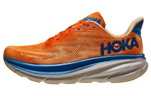 HOKA ONE ONE Clifton 9 Casual, Versatile and Comfortable Fabric Low-Top Running Shoes Men's Orange
