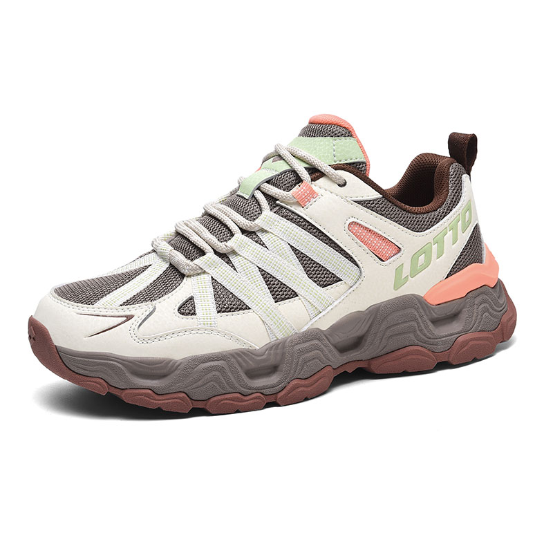 LOTTO Cushioning Slip Resistant Abrasion Resistant Low top Functional Shoes Women’s Taupe