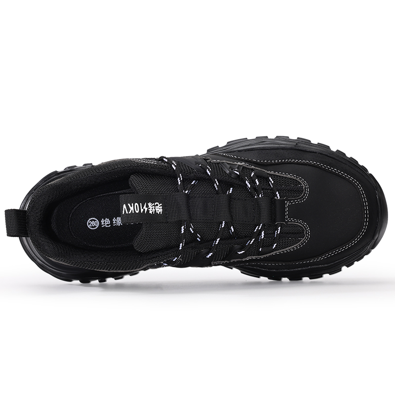 LANOUDUN Impact Resistant Lightweight Low top Outdoor Shoes Unisex Black
