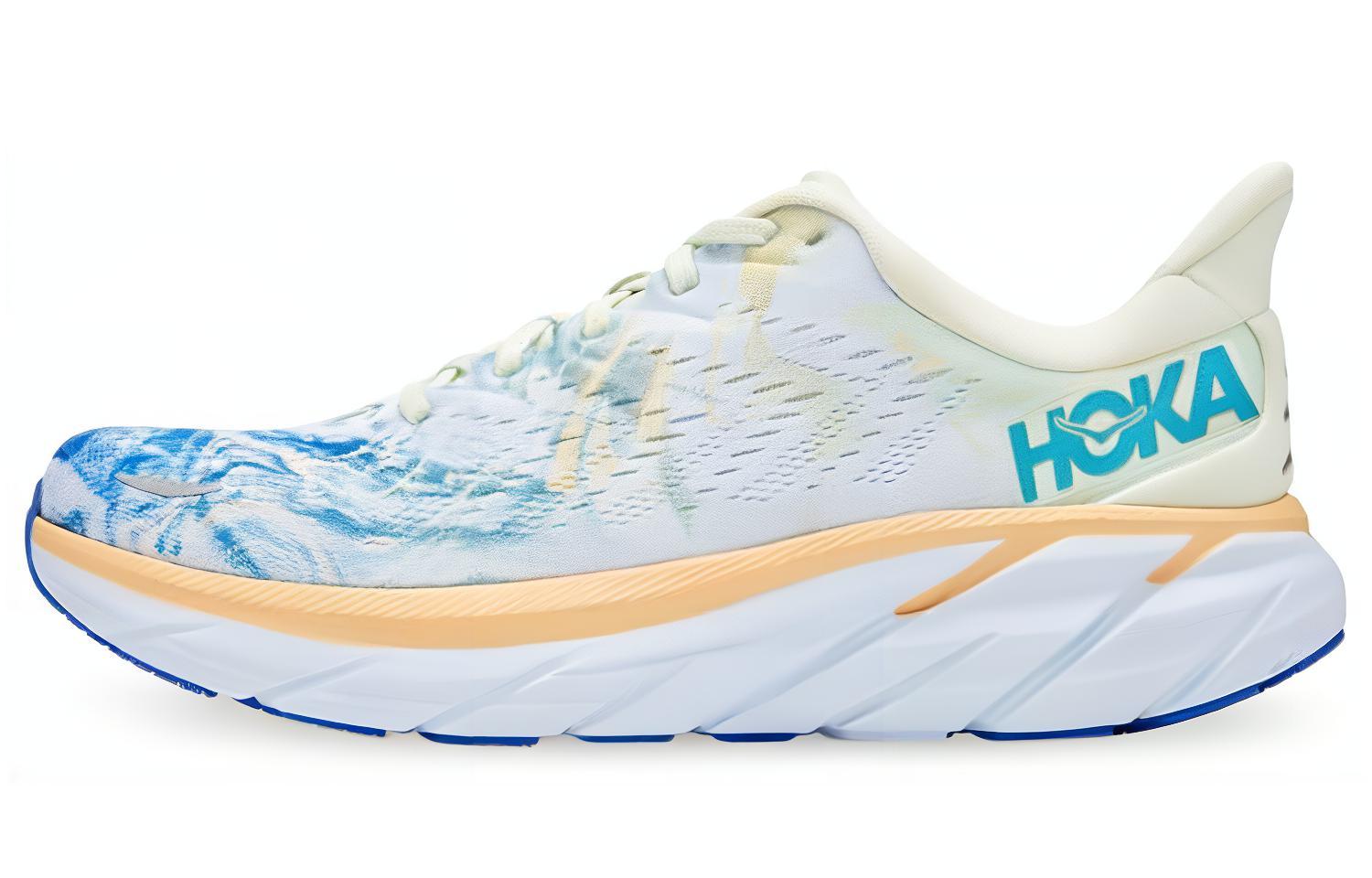HOKA ONE ONE Clifton 8 Wide ‘White Blue’ Women’s